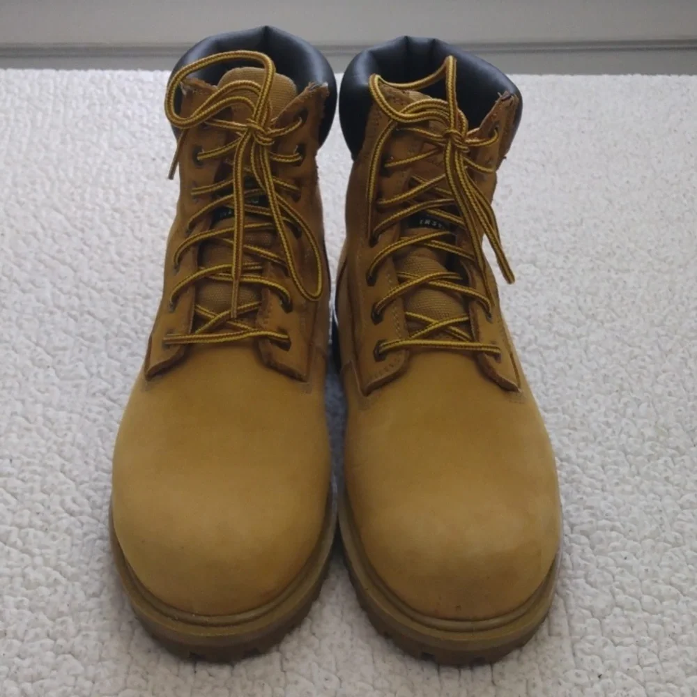 Eddie Bauer Tan Nubuck Leather Boots (Waterproof/Thinsulate Lining) 10.5 M